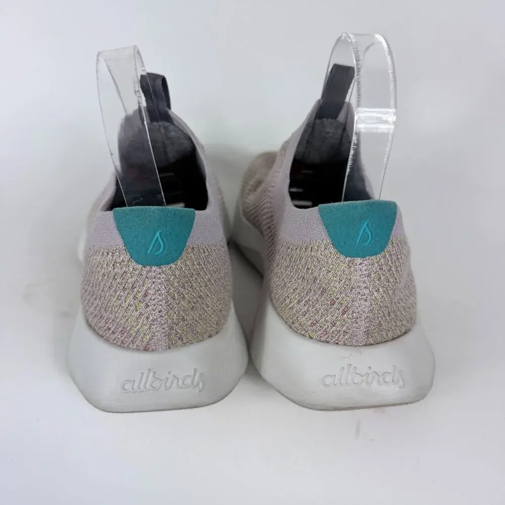 Allbirds Tree Dasher Relay Running Sneakers Women's 8 Purple Slip-On Low Top